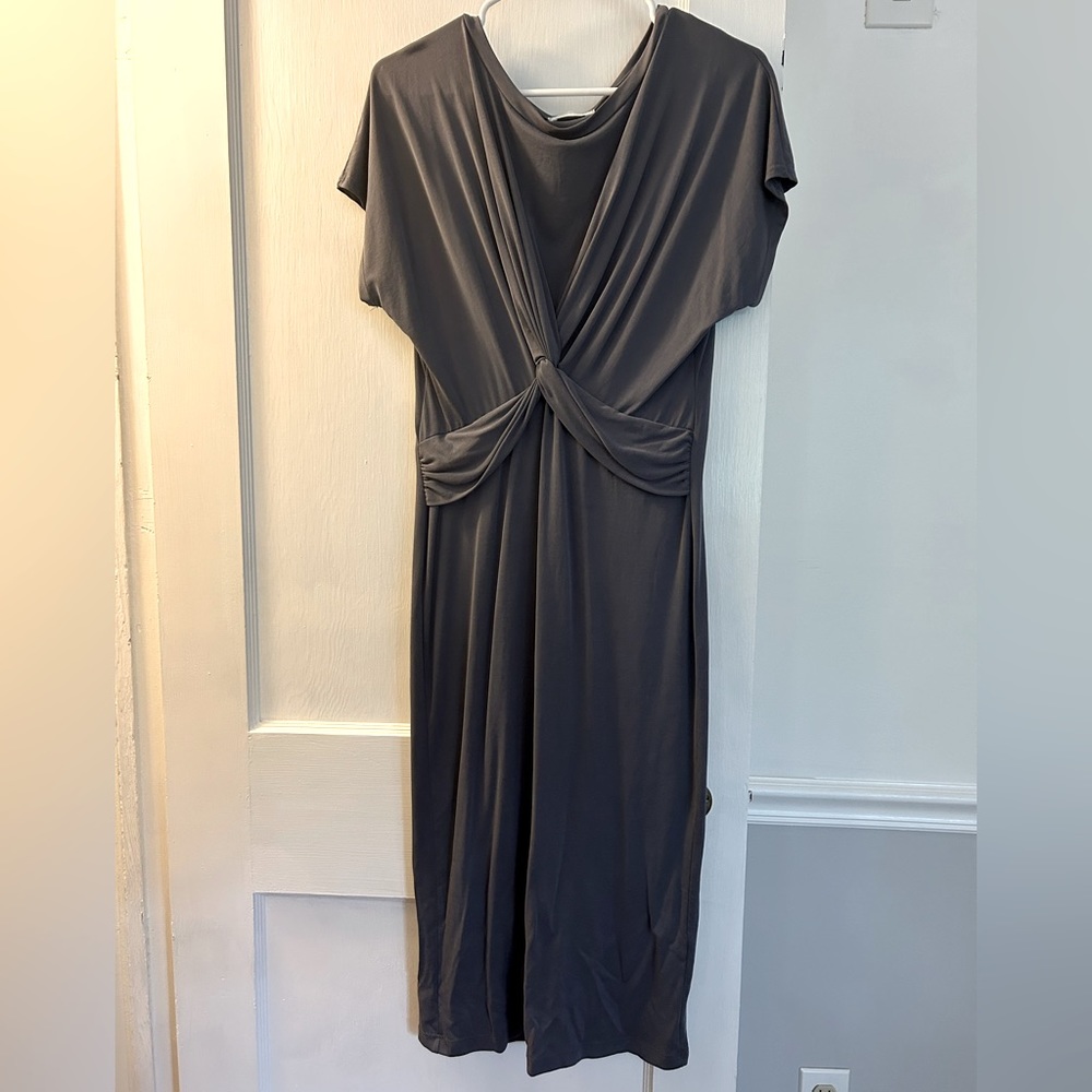 Grey maternity dress